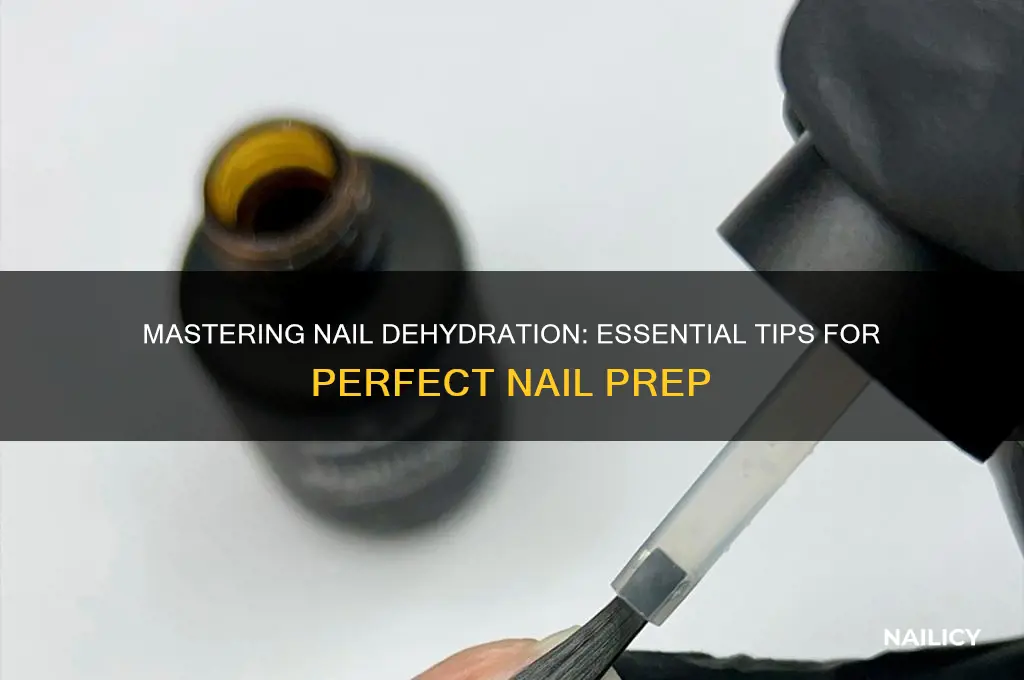 how to dehydrate nail
