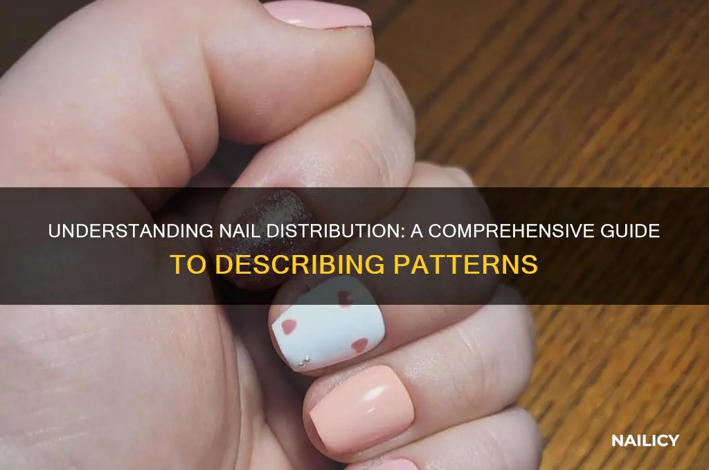 how to describe nail distribution