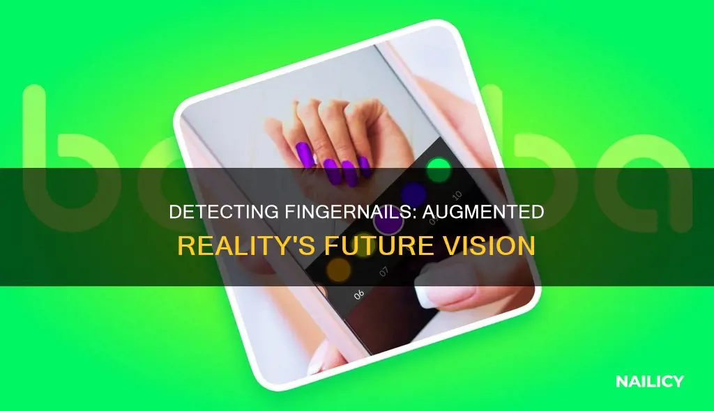 how to detect finger nails augmented reality