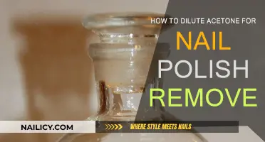 Diluting Acetone for Nail Polish Remover: The Perfect Ratio