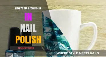 Creative DIY: Dipping Coffee Cups in Nail Polish for Unique Designs