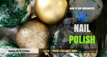 Creative DIY: Dipping Ornaments in Nail Polish for Festive Decor