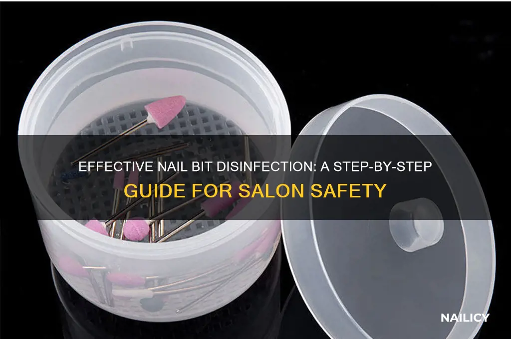 how to disinfect nail bits