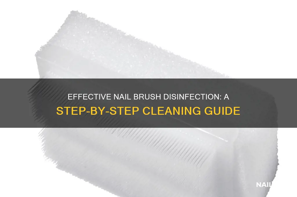 how to disinfect nail brush