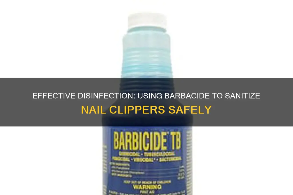 how to disinfect nail clippers with barbacide