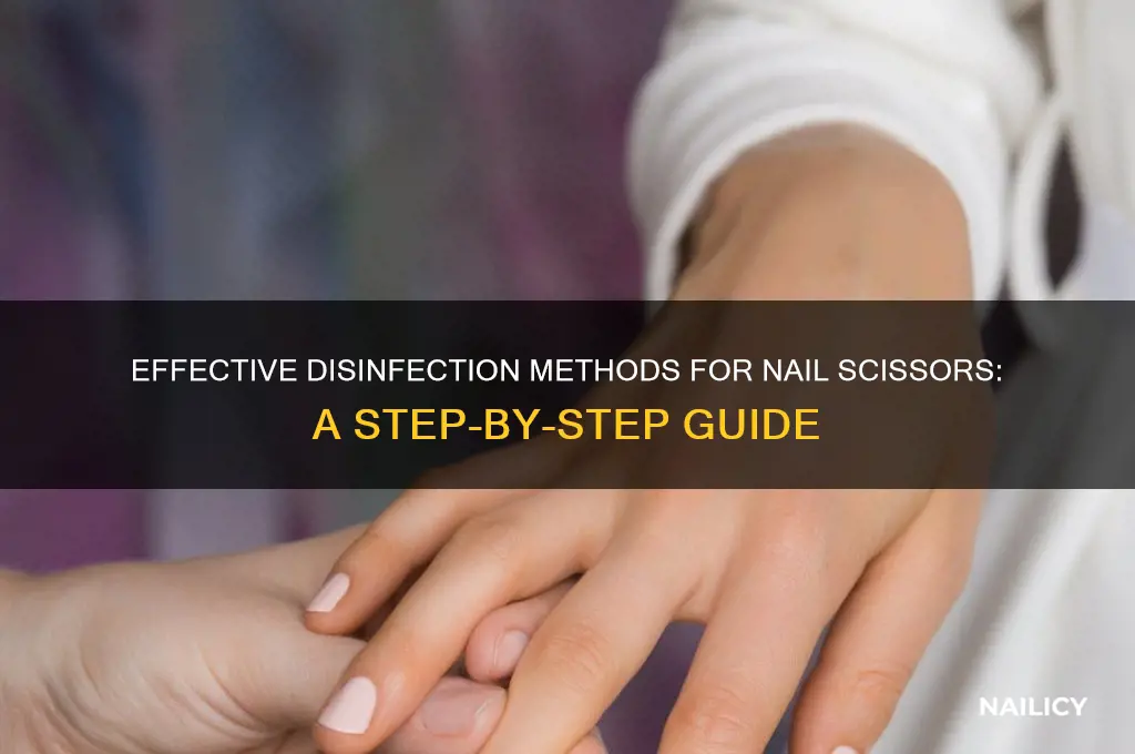 how to disinfect nail scissors