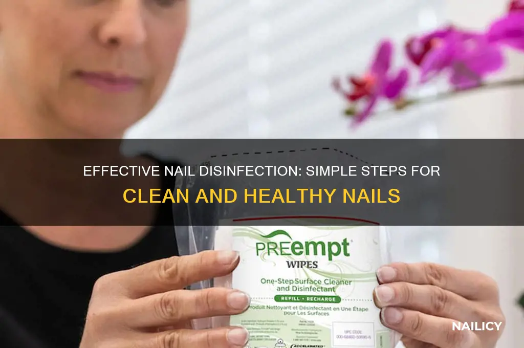 how to disinfect nails