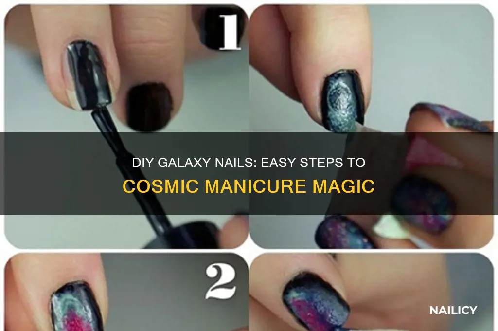how to diy galaxy nails