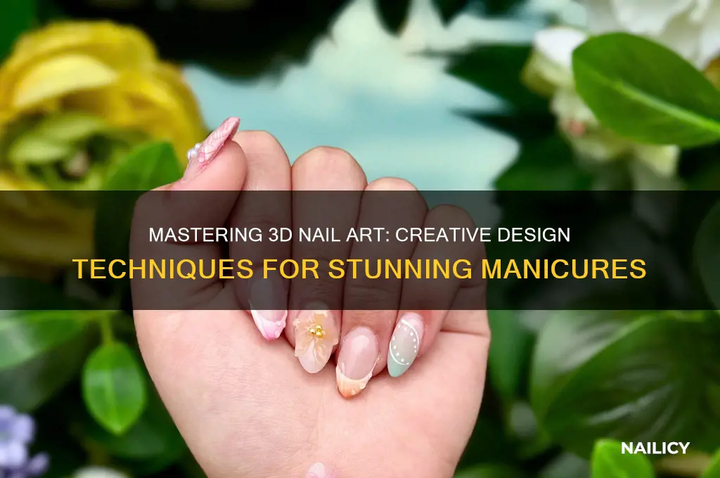 how to do 3d design on nails
