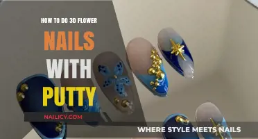 Create Stunning 3D Flower Nails Using Putty: A Step-by-Step Guide