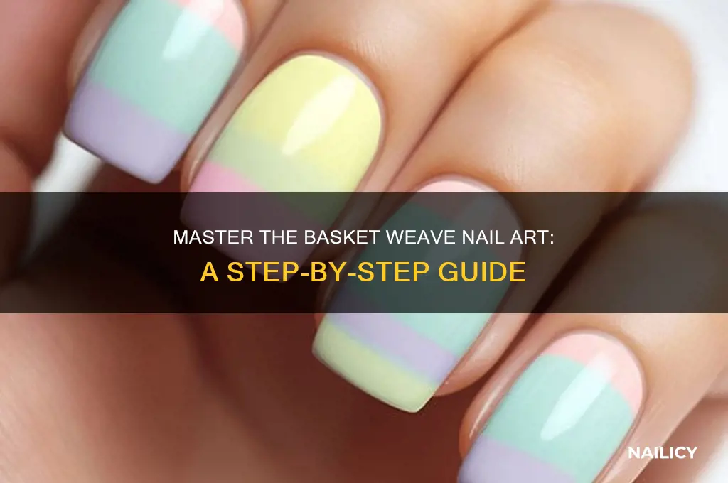 how to do a basket weave nail look