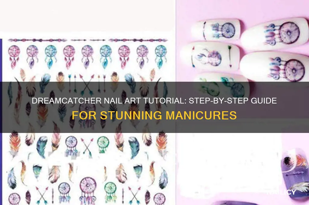 how to do a dreamcatcher on your nails