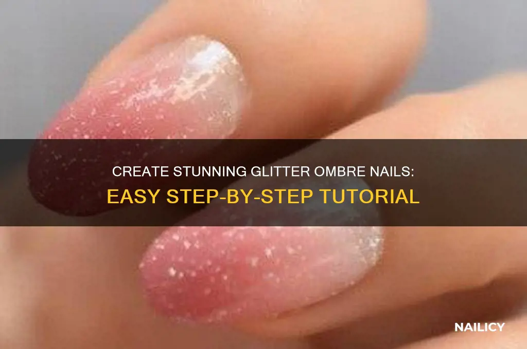 how to do a glitter ombre nail