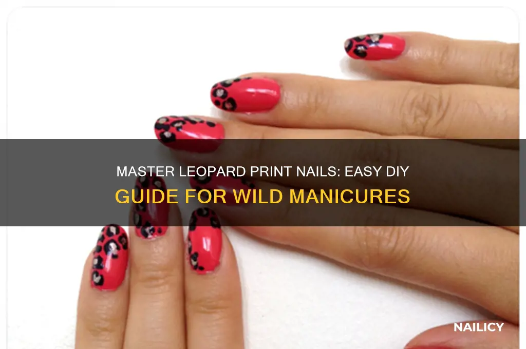 how to do a leopard print nail