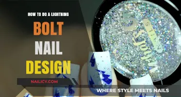 Strike with Style: Mastering the Lightning Bolt Nail Design