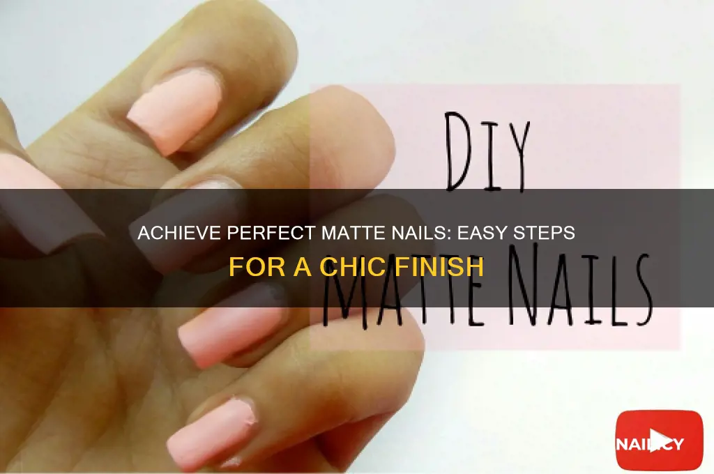 how to do a matte finish on nails