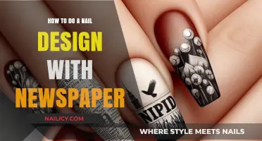 Creative Nail Art: Easy Newspaper Design Tutorial for Beginners