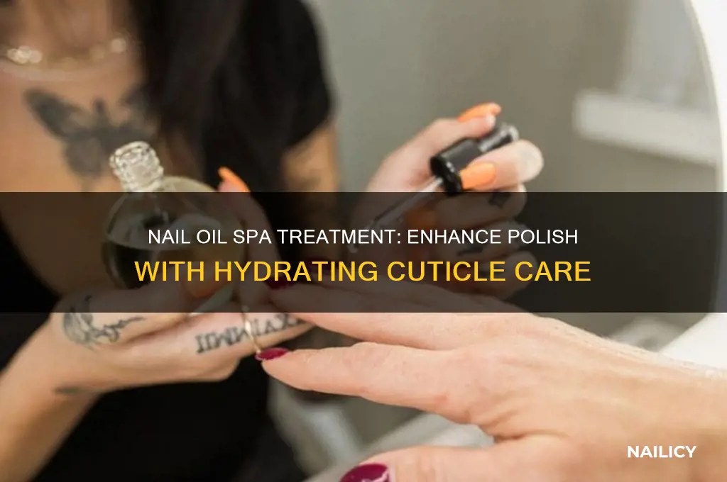 how to do a nail oil spak with polish on