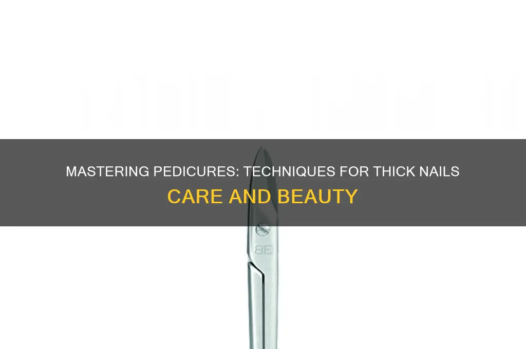 how to do a pedicure on thick nails
