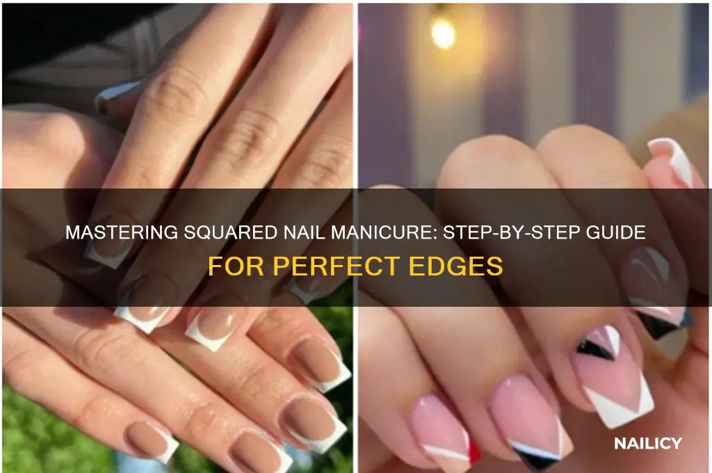 how to do a squared nail manicure