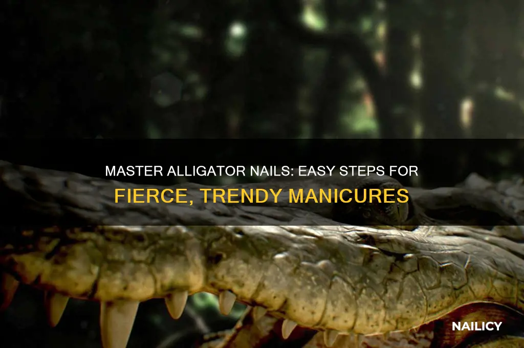 how to do alligator nails