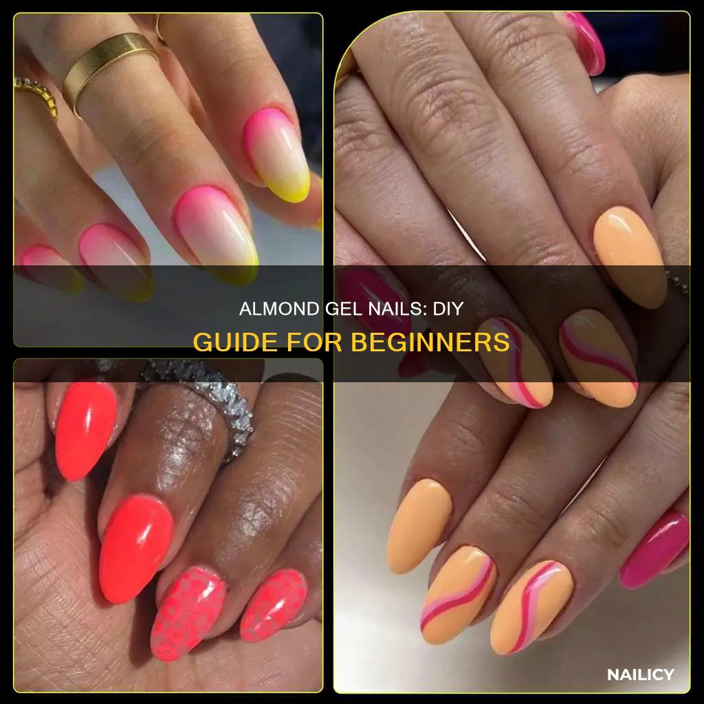 how to do almond gel nails