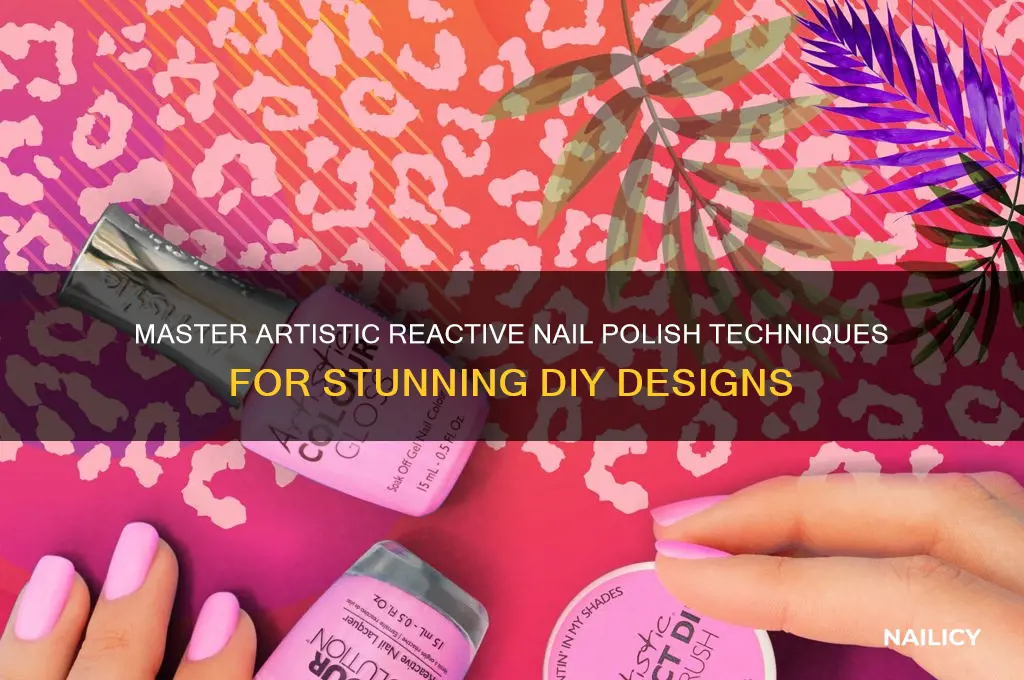 how to do artistic reactive nail polish