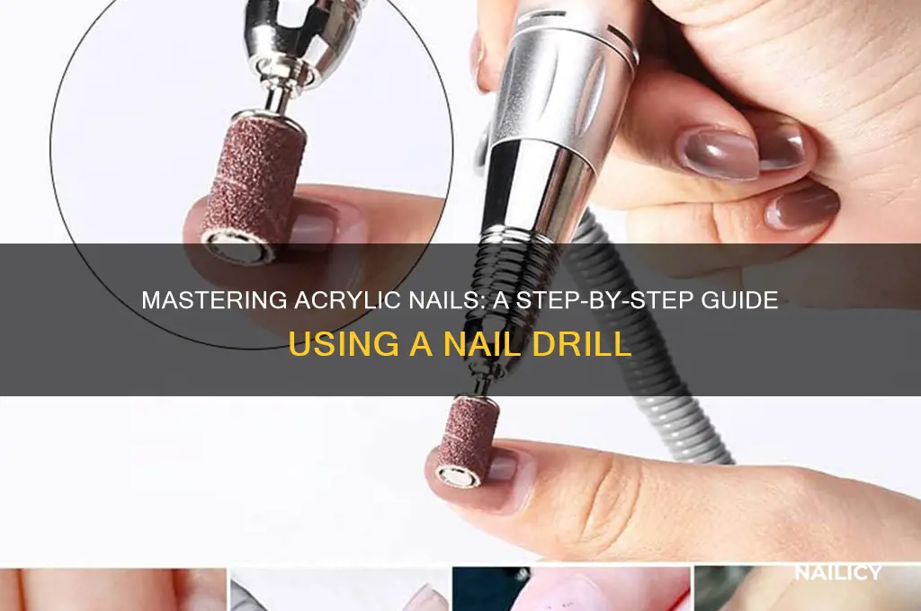 how to do arylic nails with nail drill