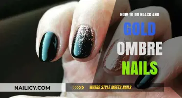 Elegant Black and Gold Ombre Nails: A Step-by-Step DIY Guide