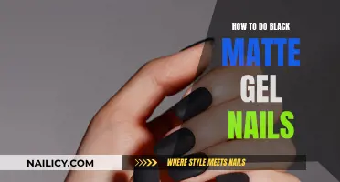 Gel Nails: Achieving the Perfect Black Matte Look