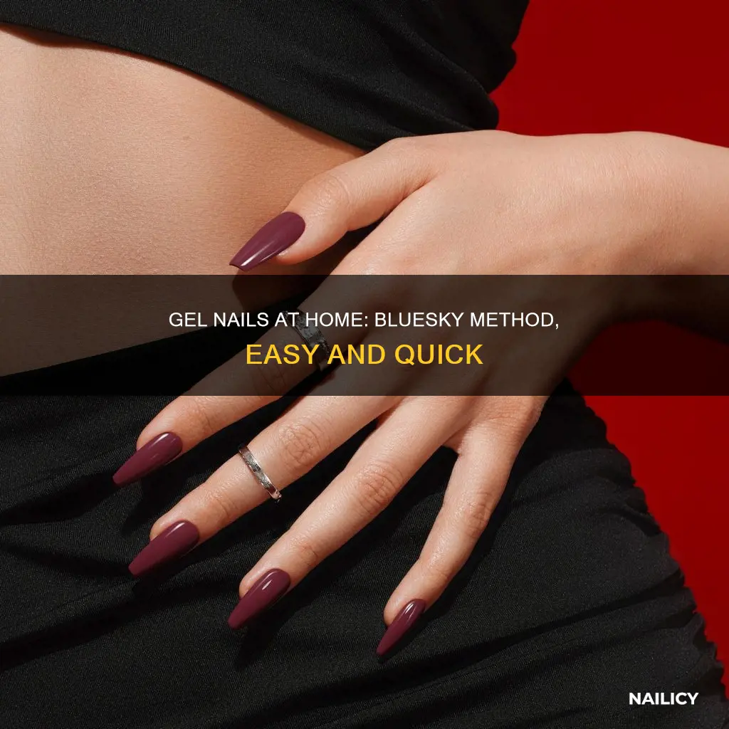how to do bluesky gel nails