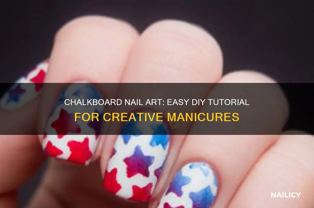 how to do chalkboard nails