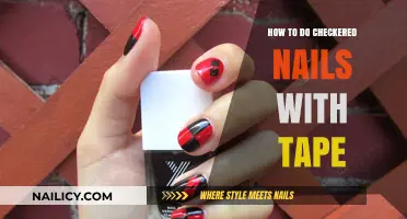 Easy Checkered Nail Art Tutorial: Create Perfect Squares with Tape
