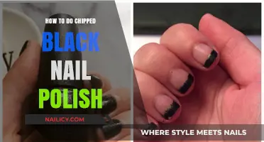 Master the Edgy Look: Chipped Black Nail Polish Tutorial