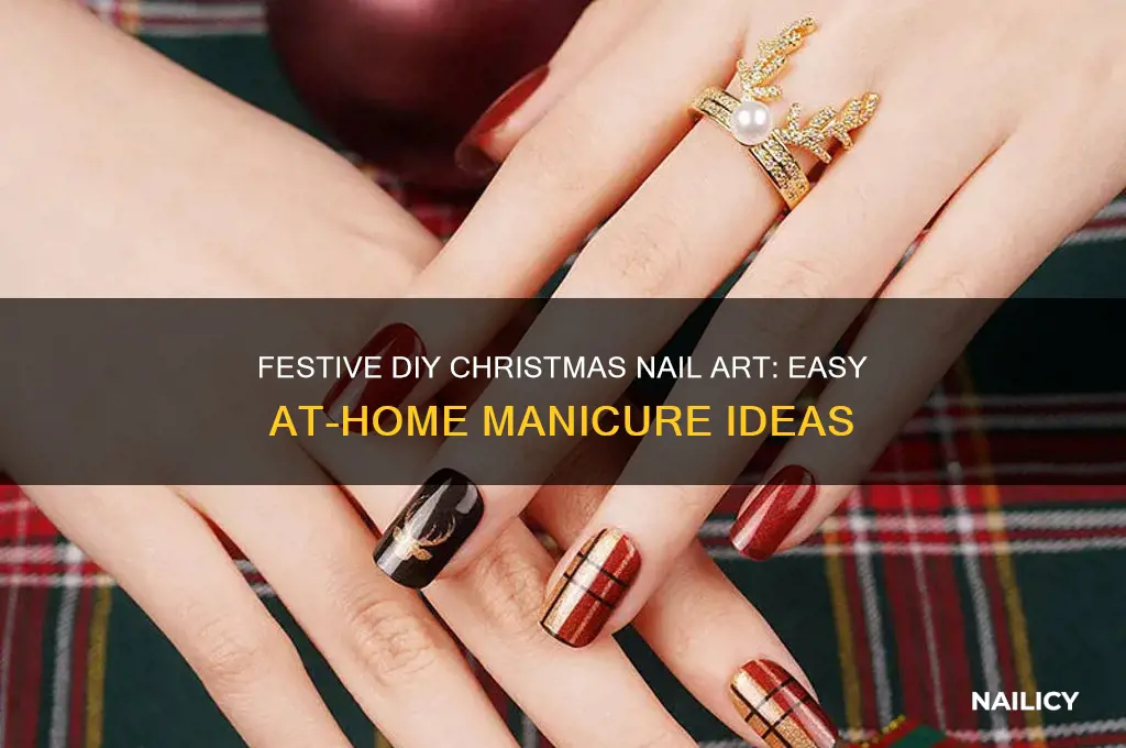 how to do christmas nails at home