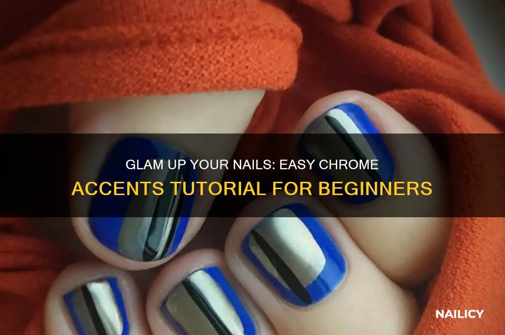 how to do chrome accents on nails