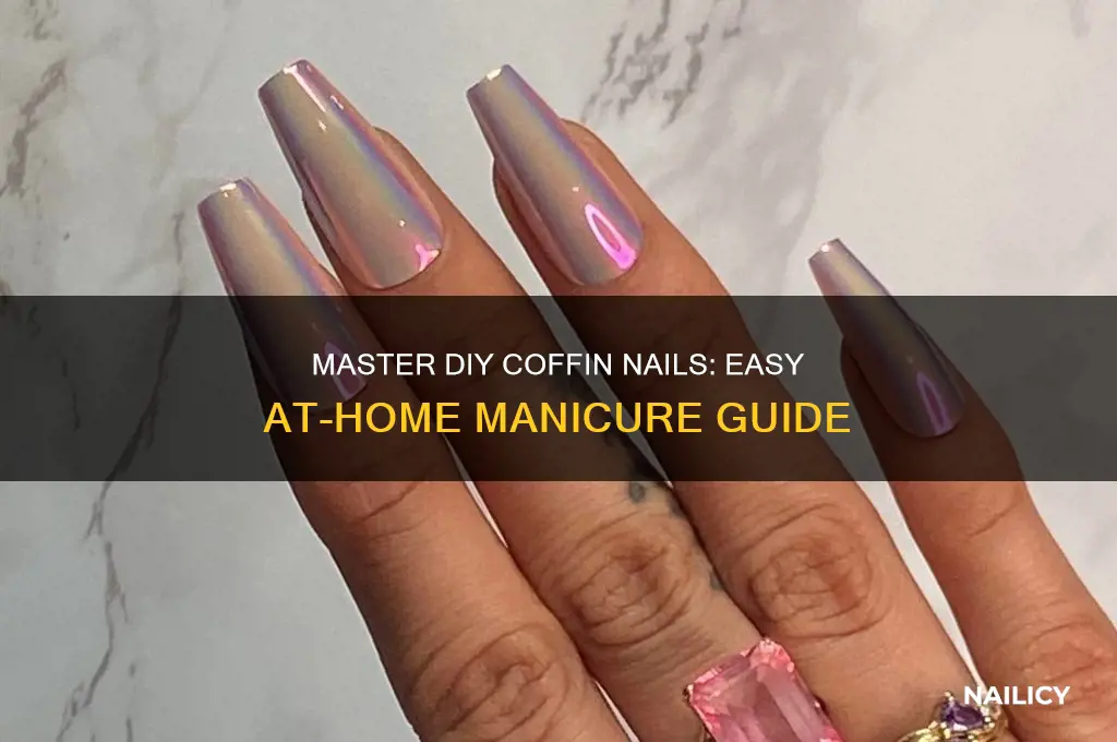 how to do coffin nails at home