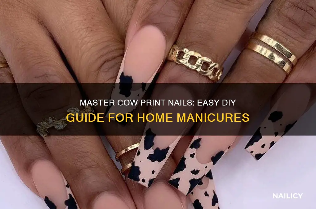 how to do cow nails at home