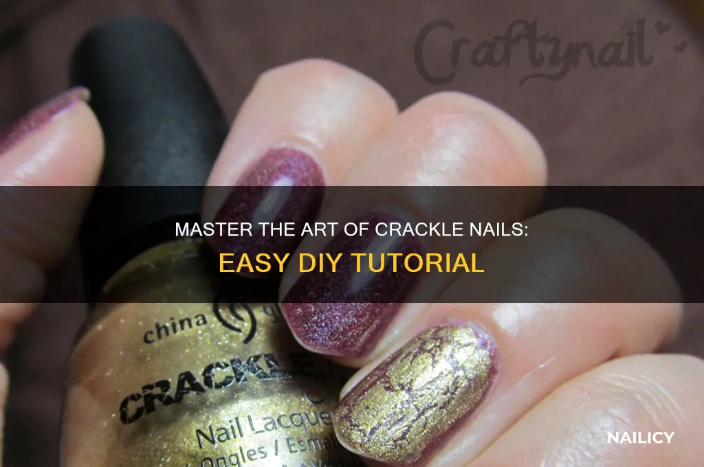 how to do crackle nails