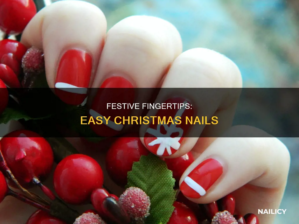how to do cute and easy christmas nails