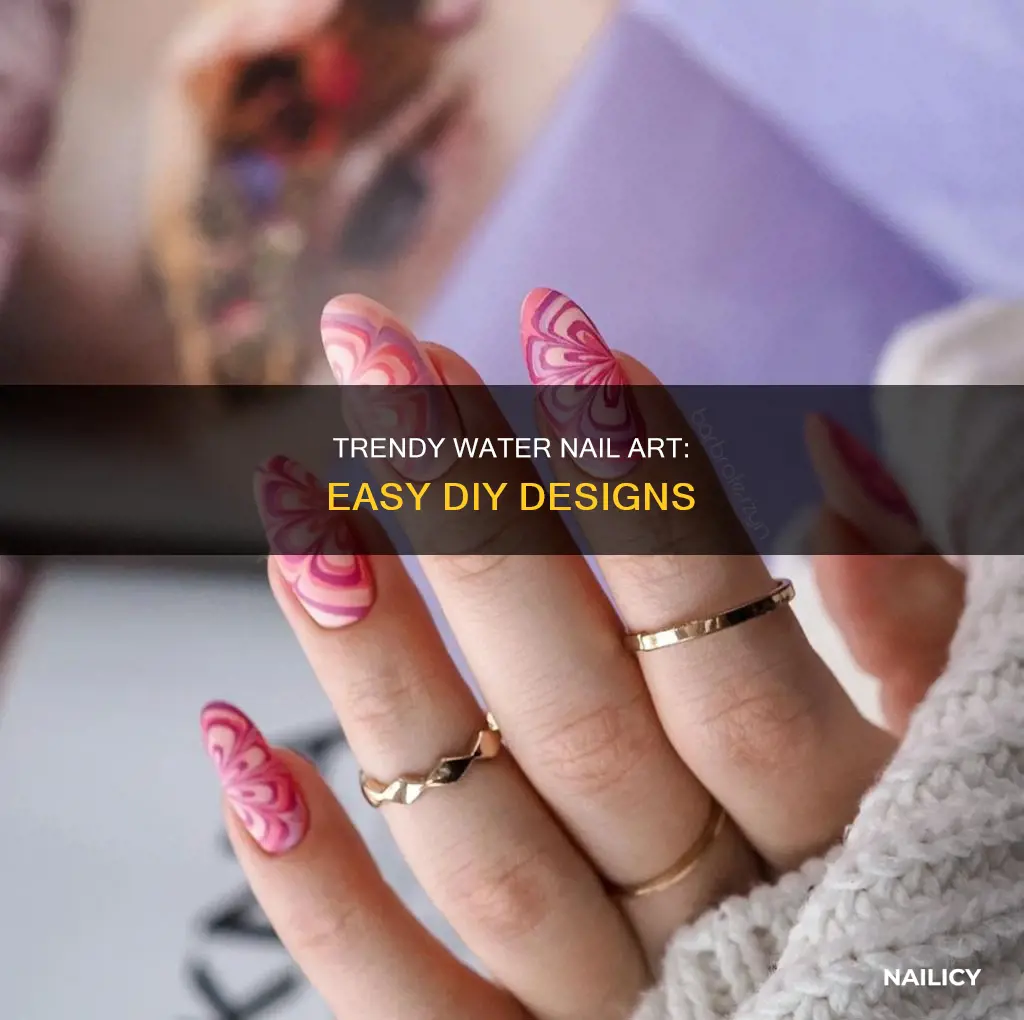 how to do cute nail designs with water