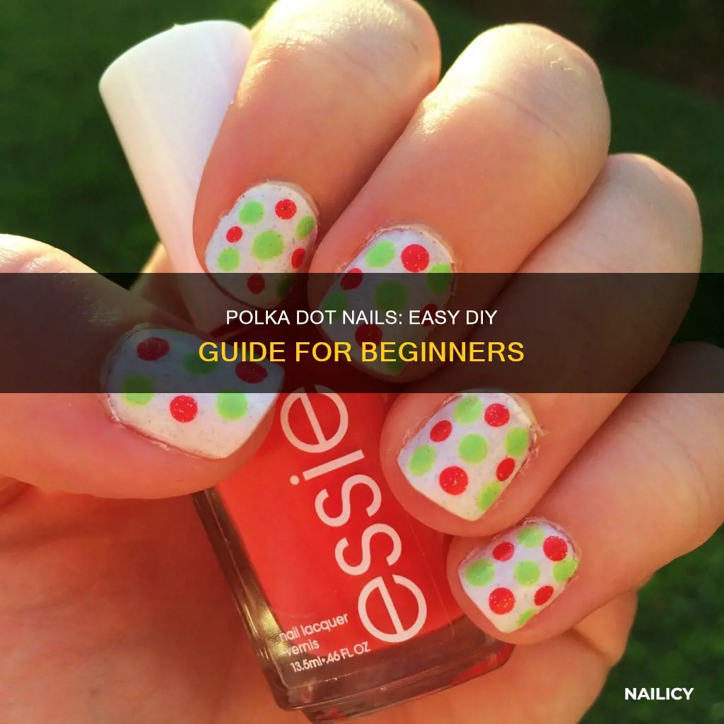 how to do cute polka dot nails