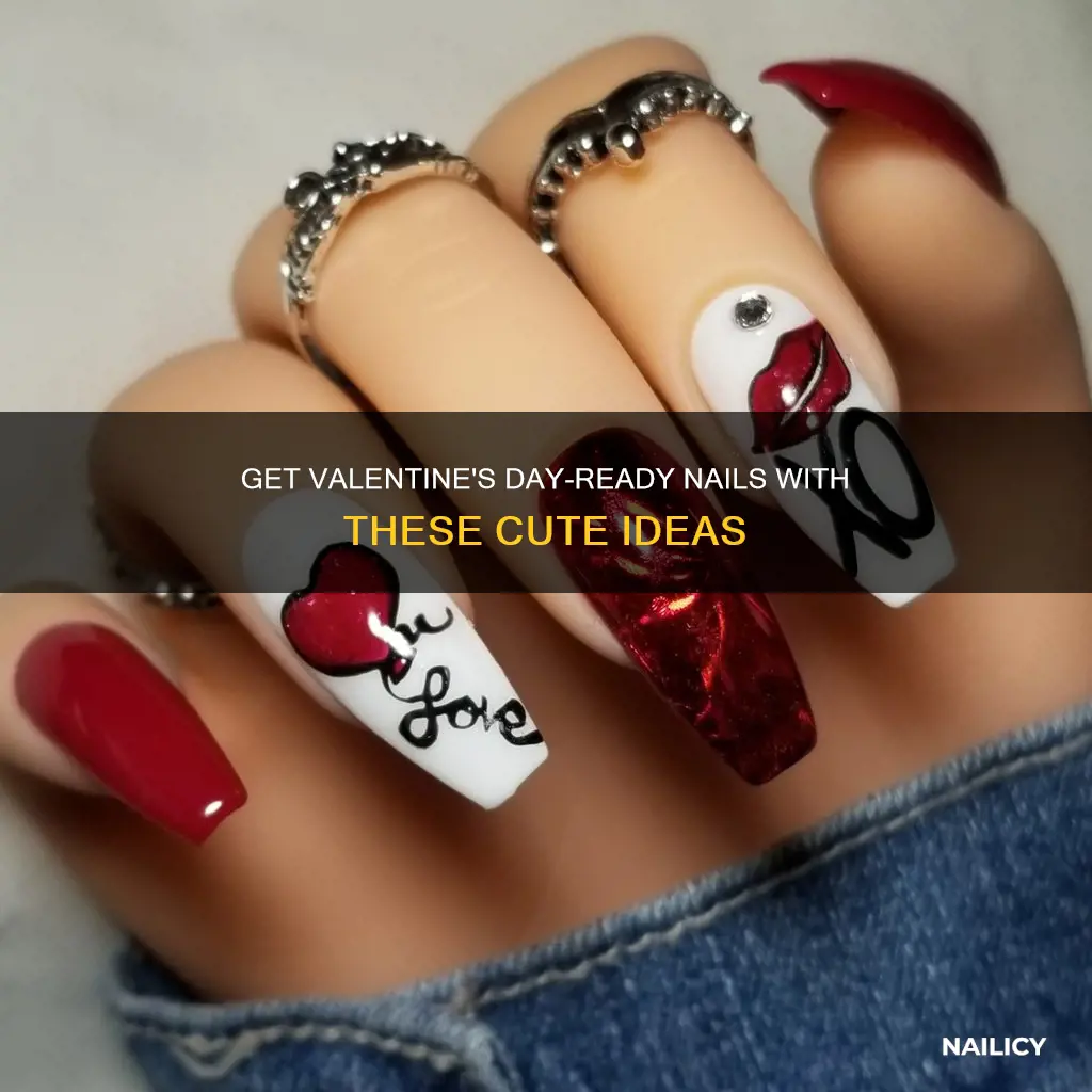 how to do cute valentine nails