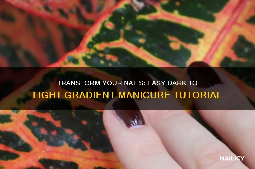 how to do dark to light nails