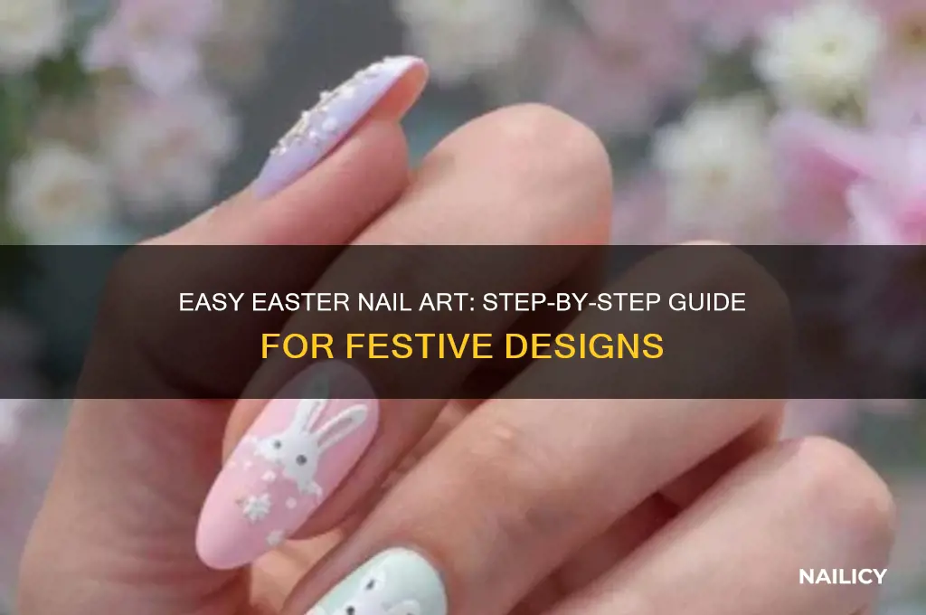 how to do easter nails step by step