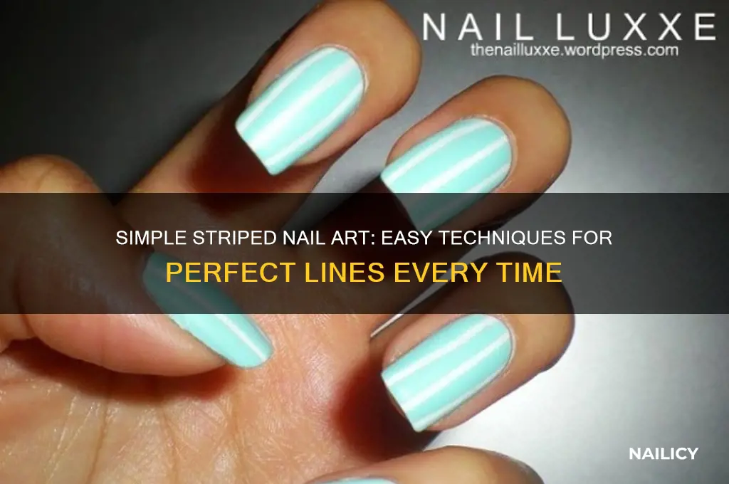 how to do easy stripes on nails