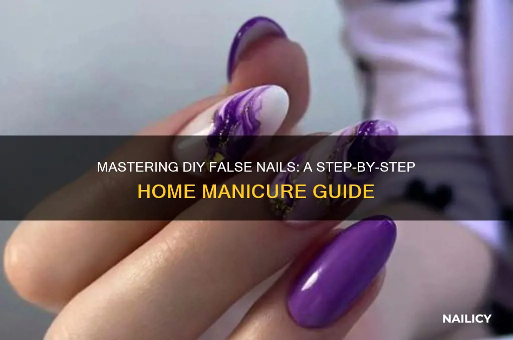 how to do false nails at home