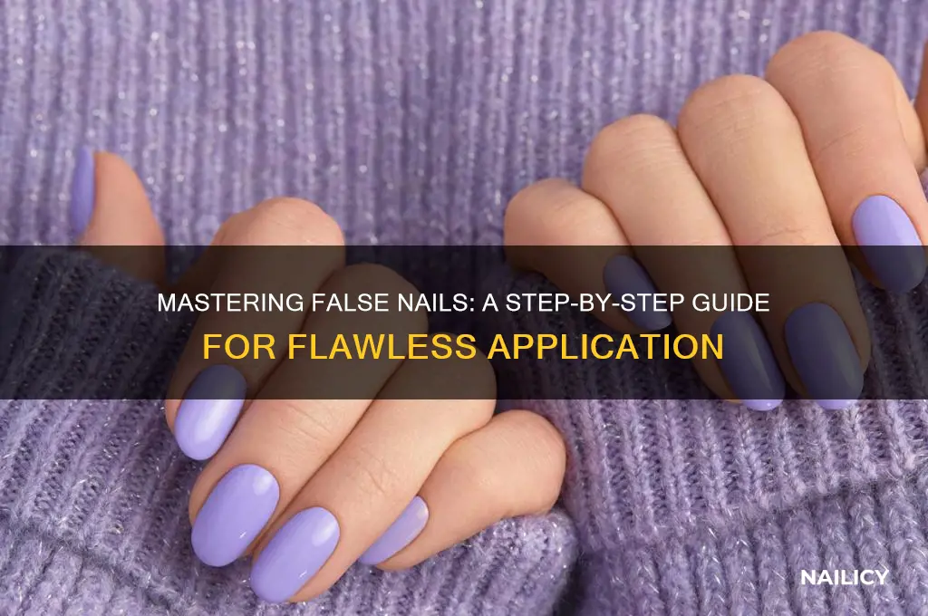 how to do false nails