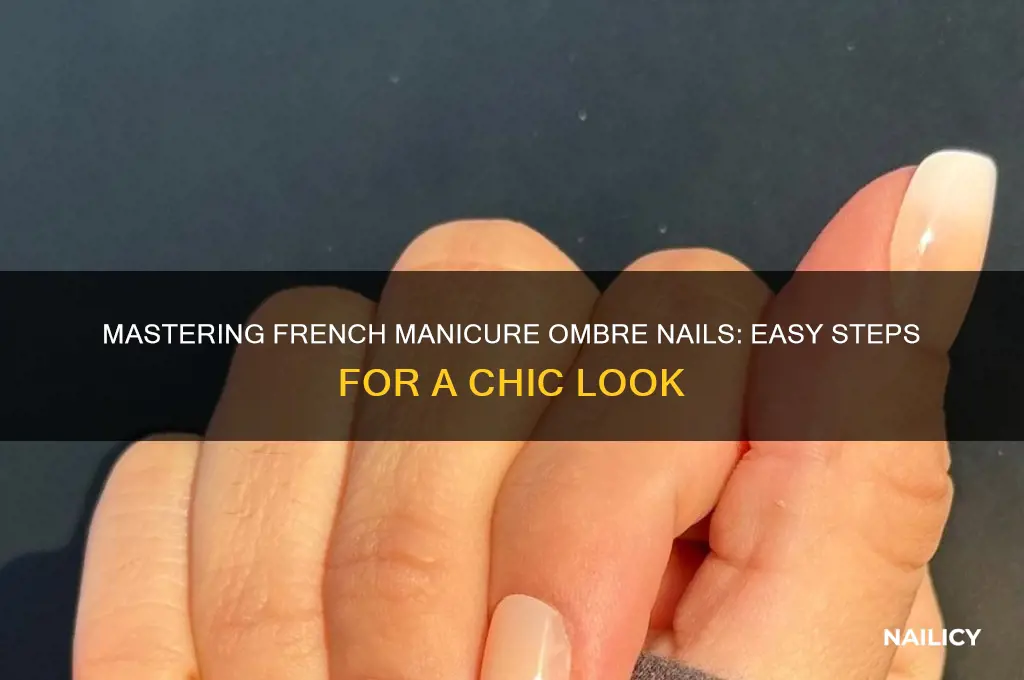 how to do french manicure ombre nails