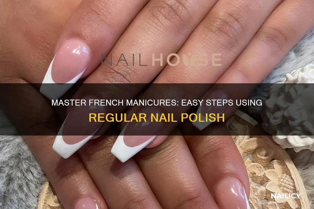 how to do french nails with regular nail polish